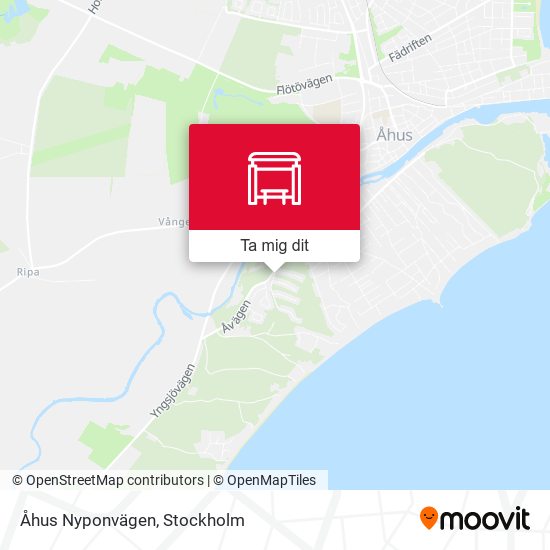 Åhus Nyponvägen karta