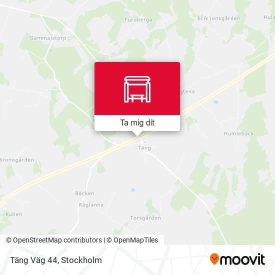 Täng Väg 44 karta