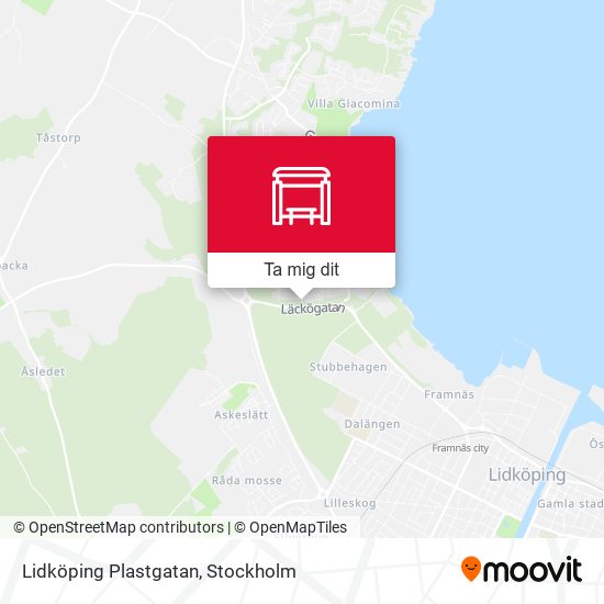 Lidköping Plastgatan karta