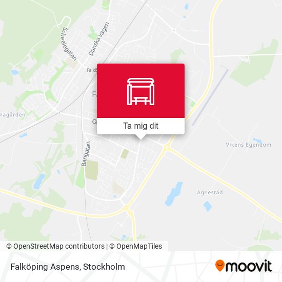 Falköping Aspens karta