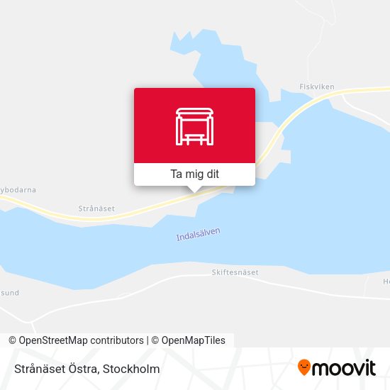 Strånäset Östra karta