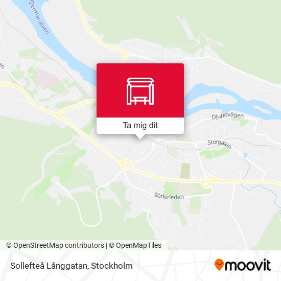 Sollefteå Långgatan karta