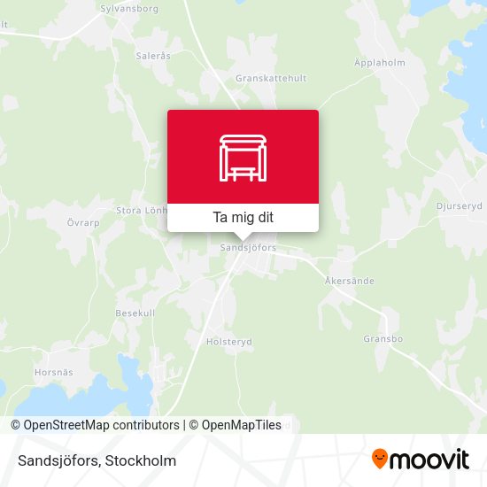 Sandsjöfors karta