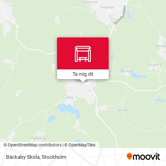 Bäckaby Skola karta