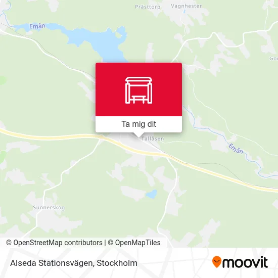 Alseda Stationsvägen karta