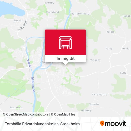 Torshälla Edvardslundsskolan karta