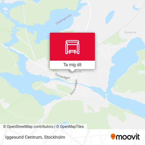 Iggesund Centrum karta