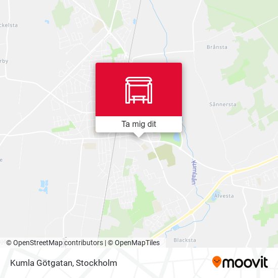 Kumla Götgatan karta