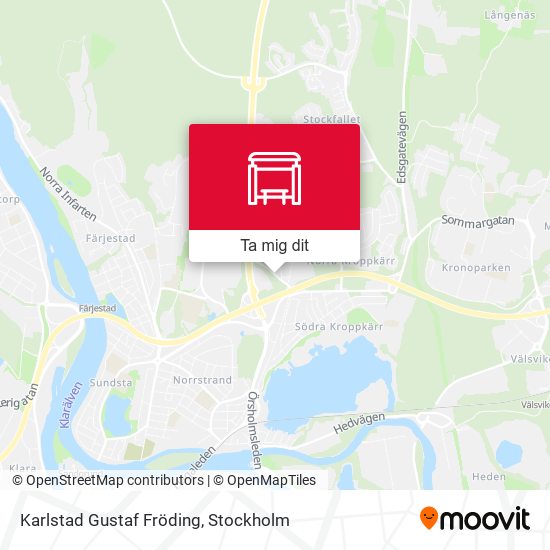 Karlstad Gustaf Fröding karta
