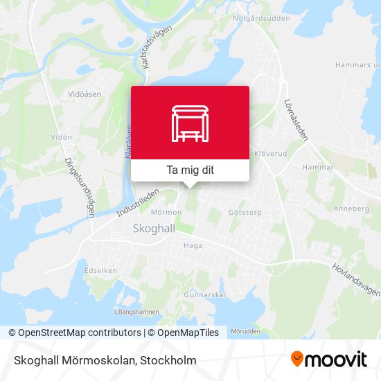 Skoghall Mörmoskolan karta