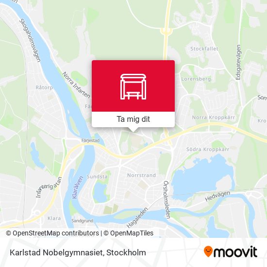 Karlstad Nobelgymnasiet karta