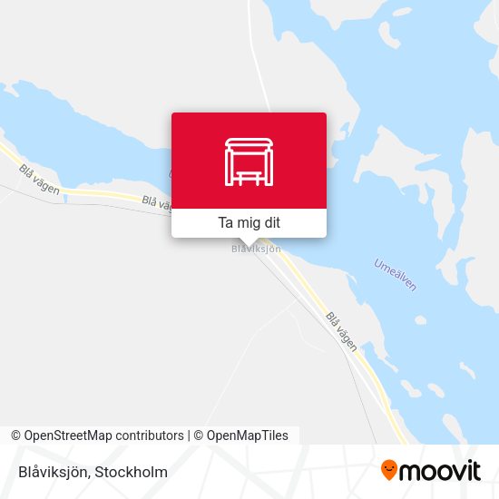 Blåviksjön karta