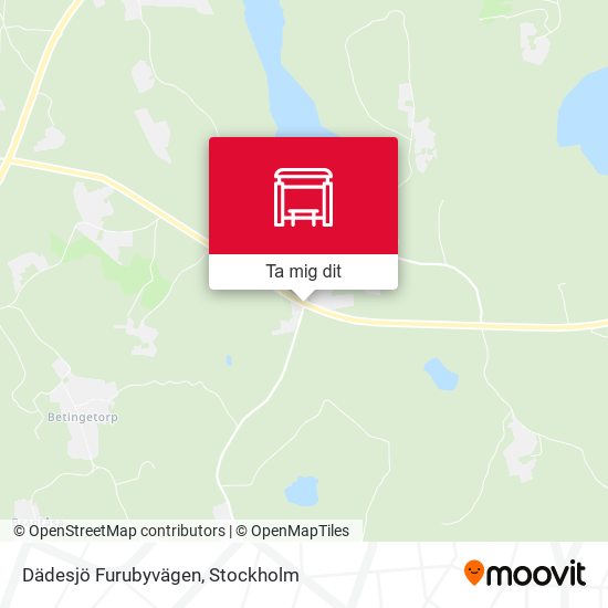 Dädesjö Furubyvägen karta