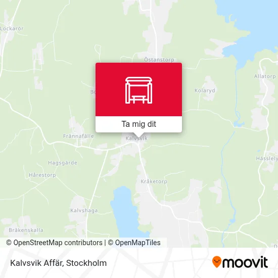 Kalvsvik Affär karta