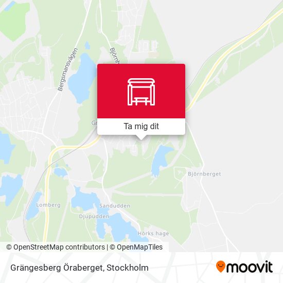 Grängesberg Öraberget karta