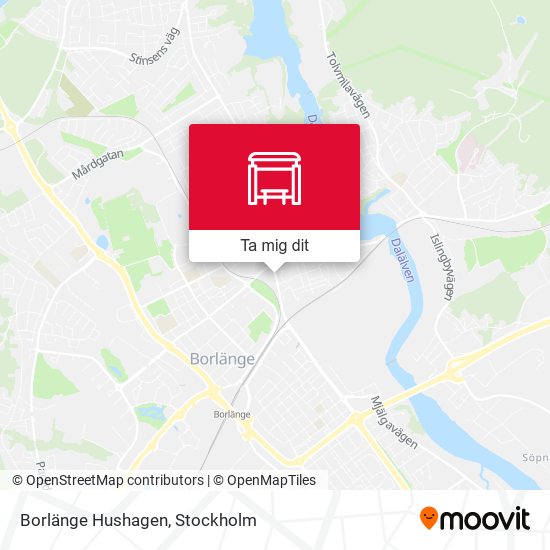 Borlänge Hushagen karta