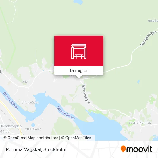 Romma Vägskäl karta