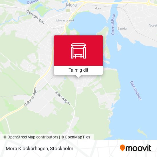 Mora Klockarhagen karta