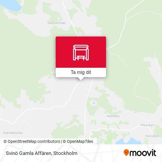 Svinö Gamla Affären karta