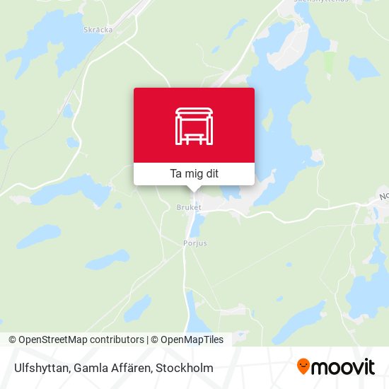 Ulfshyttan, Gamla Affären karta