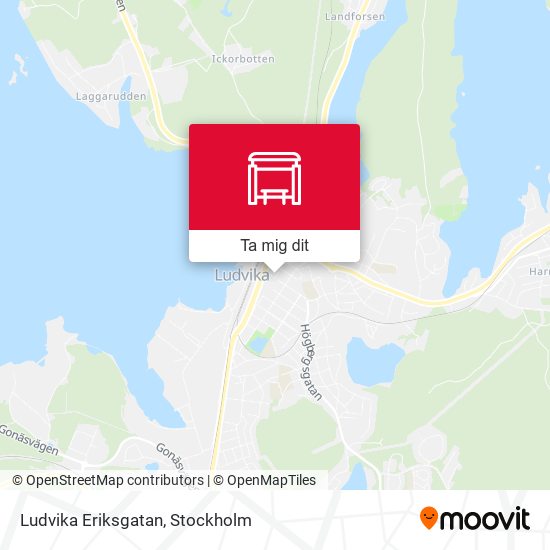 Ludvika Eriksgatan karta