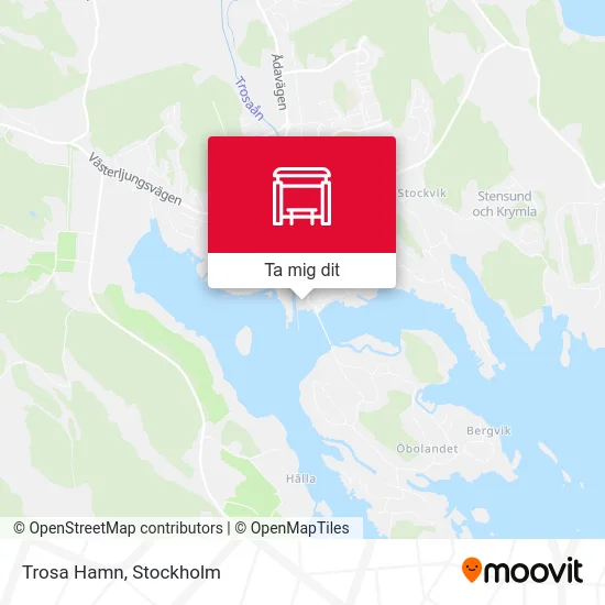 Trosa Hamn karta