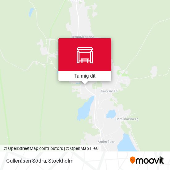 Gulleråsen Södra karta