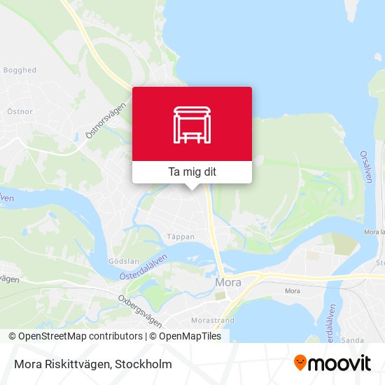 Mora Riskittvägen karta