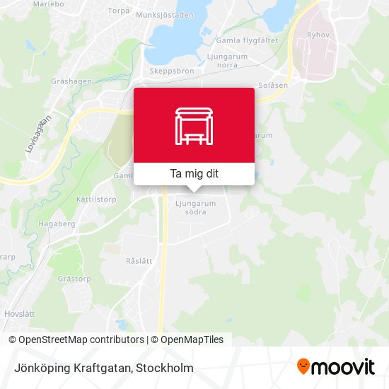 Jönköping Kraftgatan karta