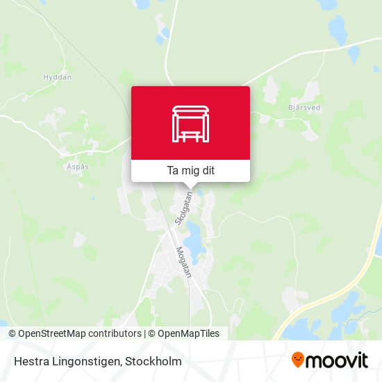 Hestra Lingonstigen karta