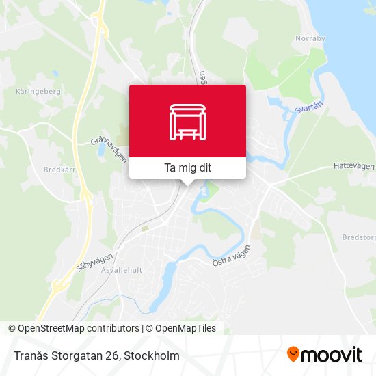 Tranås Storgatan 26 karta