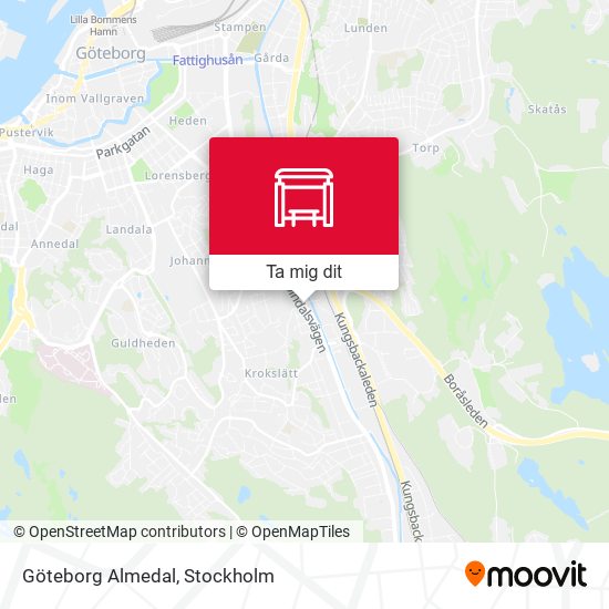 Göteborg Almedal karta