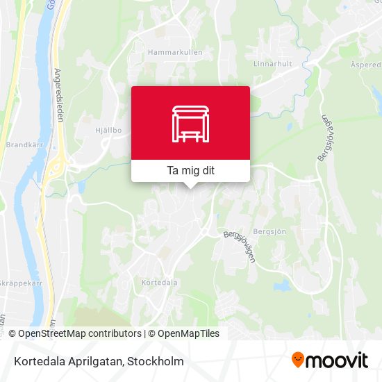 Kortedala Aprilgatan karta