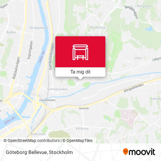Göteborg Bellevue karta
