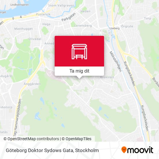 Göteborg Doktor Sydows Gata karta