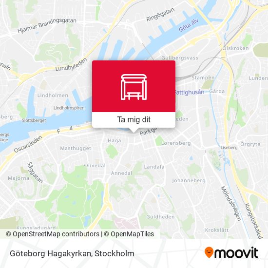 Göteborg Hagakyrkan karta