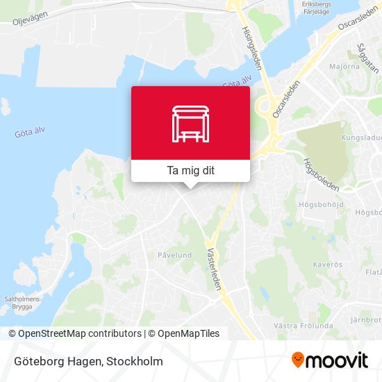 Göteborg Hagen karta