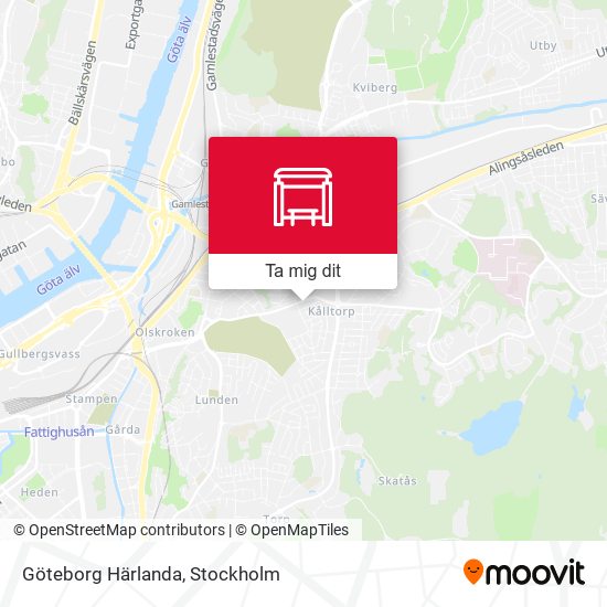 Göteborg Härlanda karta