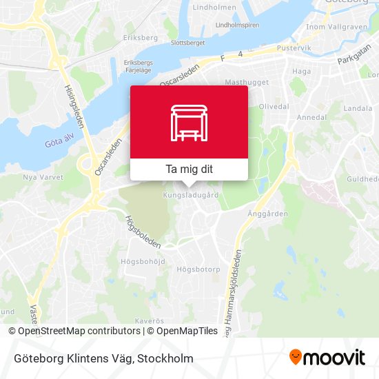 Göteborg Klintens Väg karta