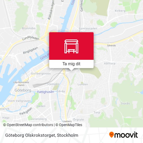 Göteborg Olskrokstorget karta