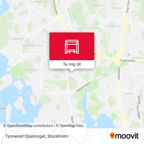 Tynnered Opaltorget karta