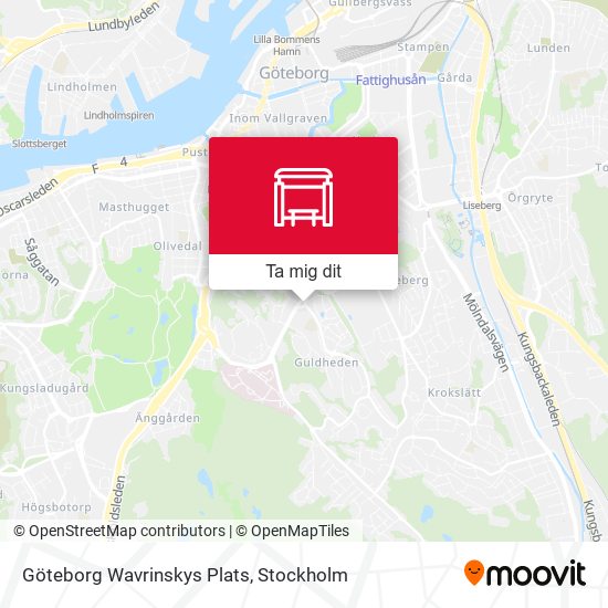 Göteborg Wavrinskys Plats karta