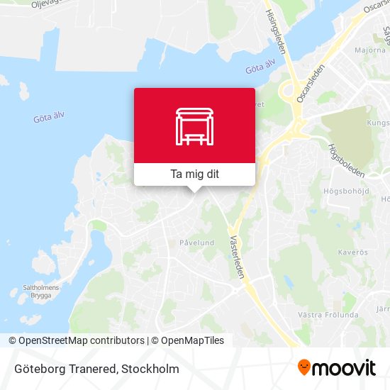 Göteborg Tranered karta