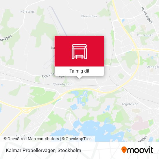 Kalmar Propellervägen karta