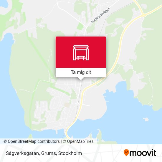 Sågverksgatan, Grums karta