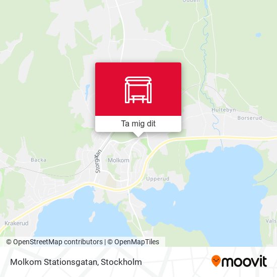 Molkom Stationsgatan karta