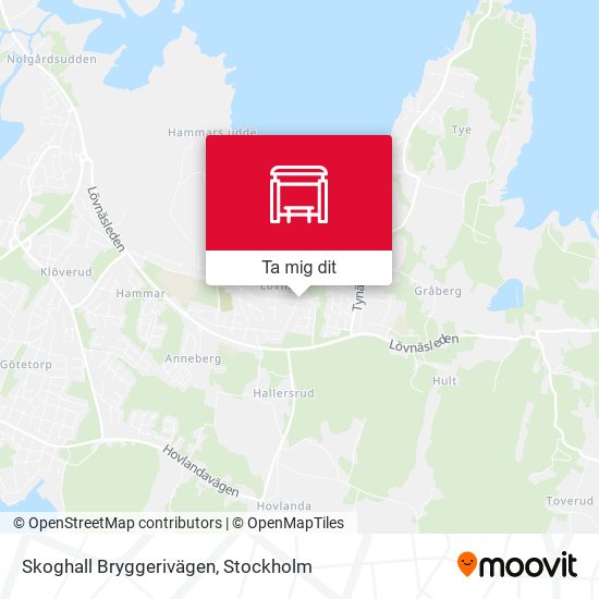 Skoghall Bryggerivägen karta