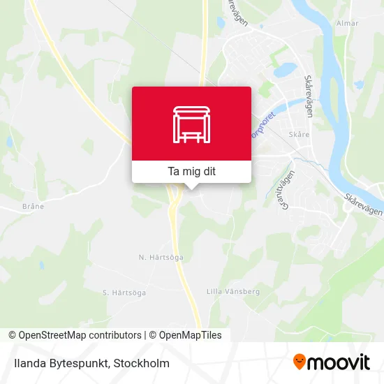 Ilanda Bytespunkt karta