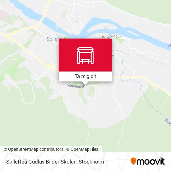 Sollefteå Gudlav Bilder Skolan karta