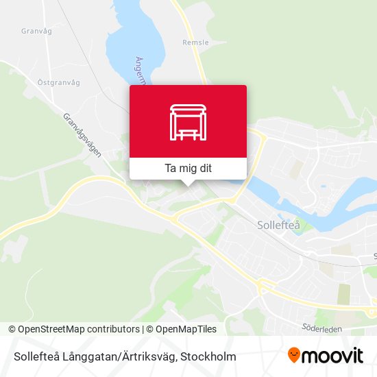 Sollefteå Långgatan/Ärtriksväg karta